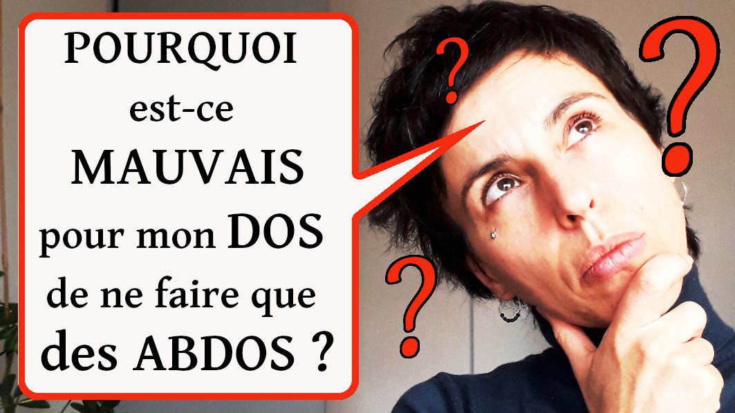 pourquoi faire des abdos peut être mauvais pour mon dos? pourquoi faire des abdos peut être mauvais pour mon dos?